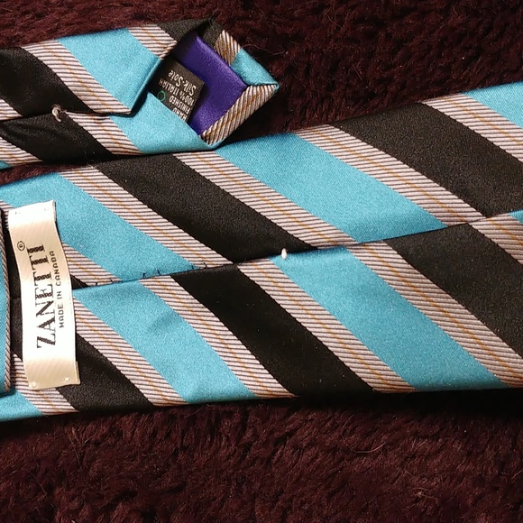 Zanetti handmade men's silk necktie - Picture 3 of 4